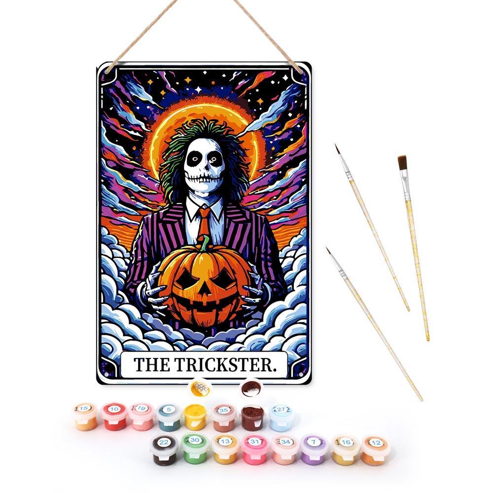 Paint by Numbers – Halloween Skeleton Art | The Trickster Sun