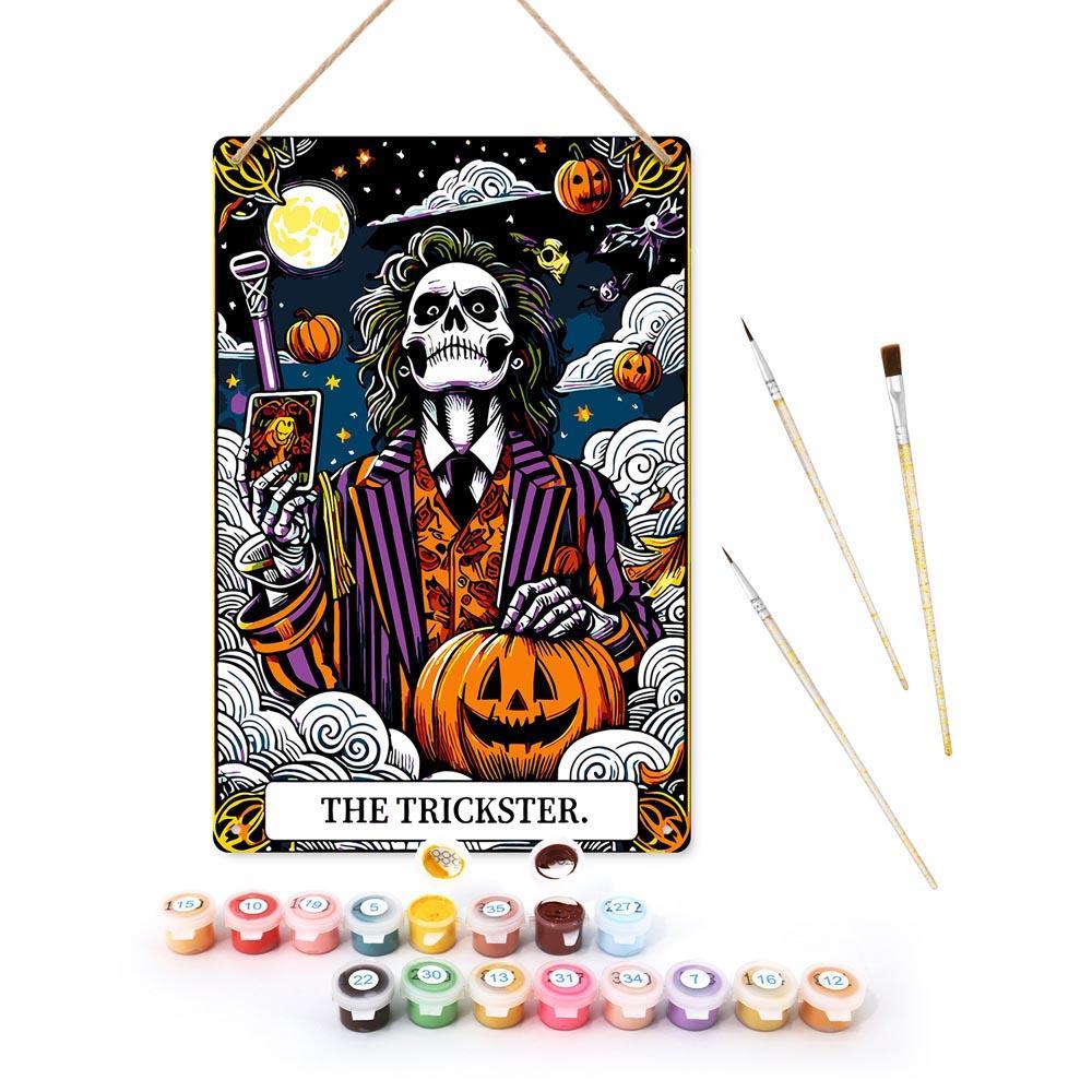 Paint by Numbers – Halloween Skeleton Art | The Trickster Night