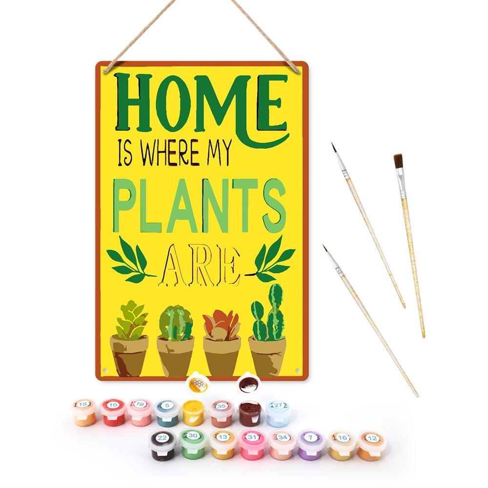 Paint by Numbers – Botanical Wall Art | Home Is Where My Plants Are