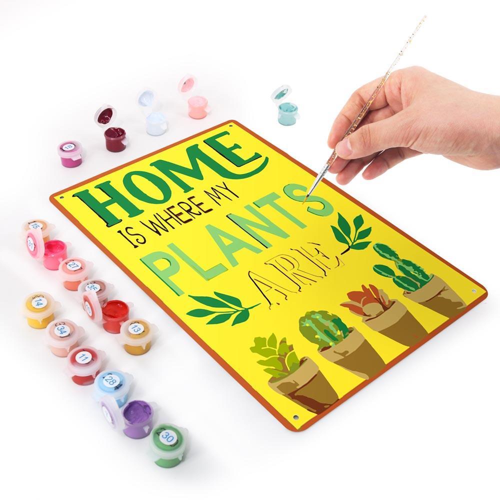 Paint by Numbers – Botanical Wall Art | Home Is Where My Plants Are