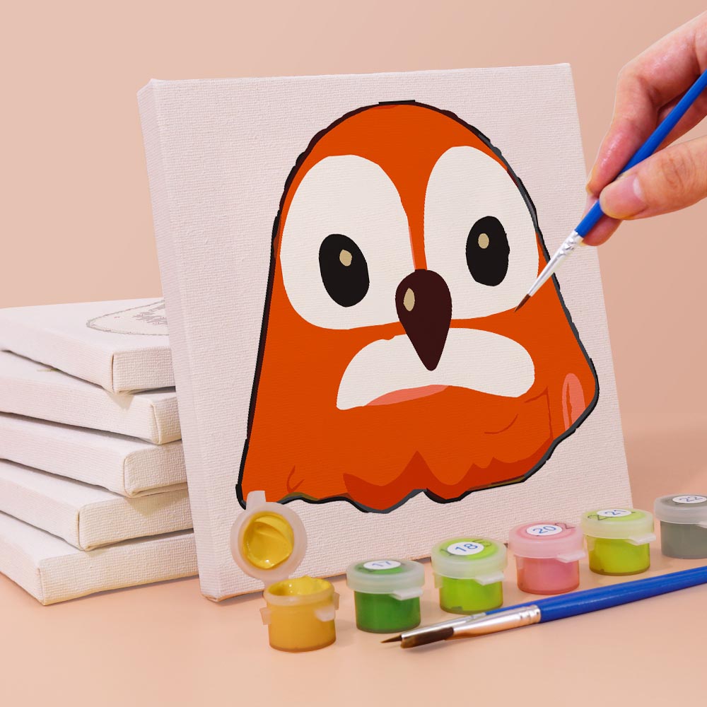 Paint by Numbers – 6 Mini Paintings | Funny Animal Faces Set