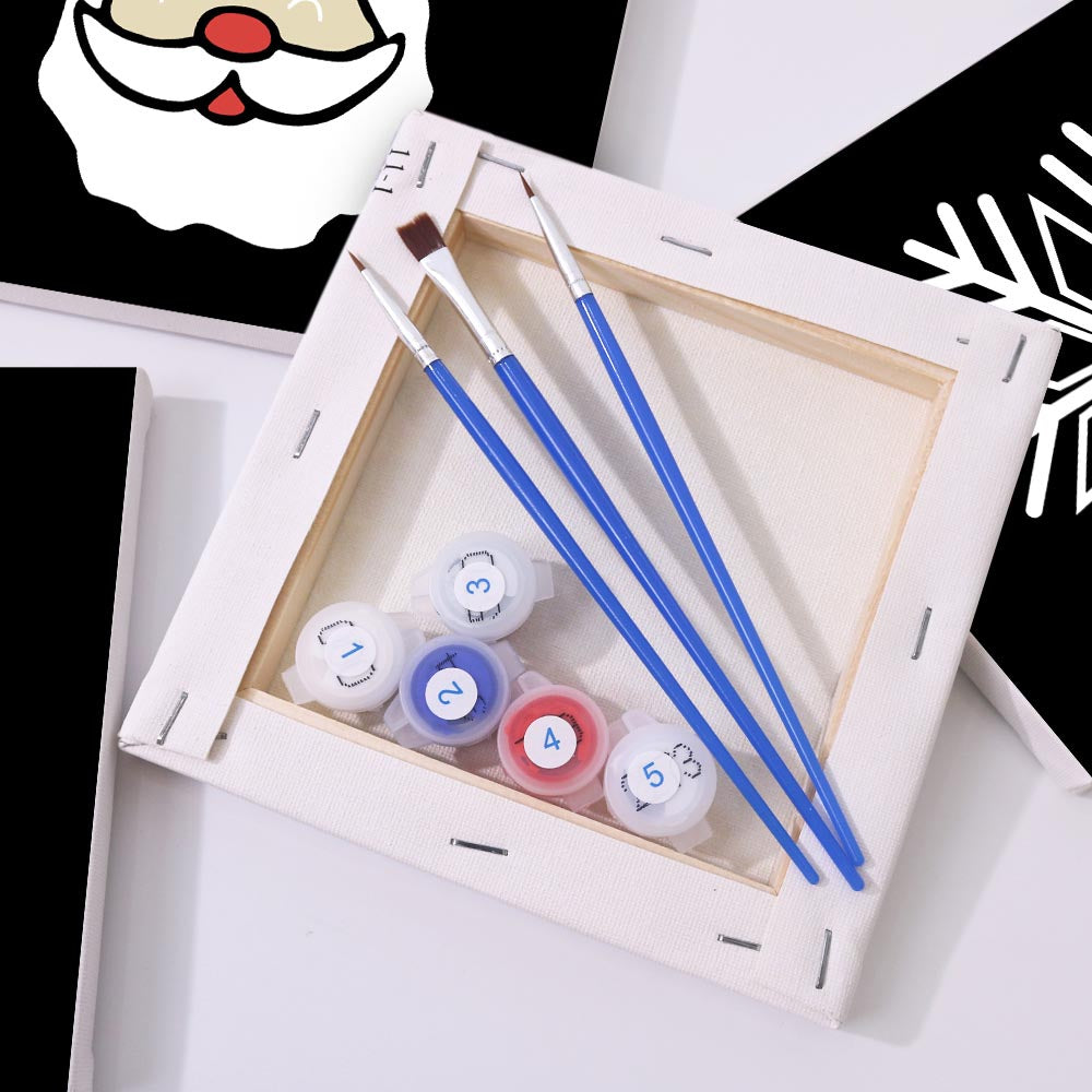 Paint by Numbers – 4 Mini Paintings | Christmas Edition