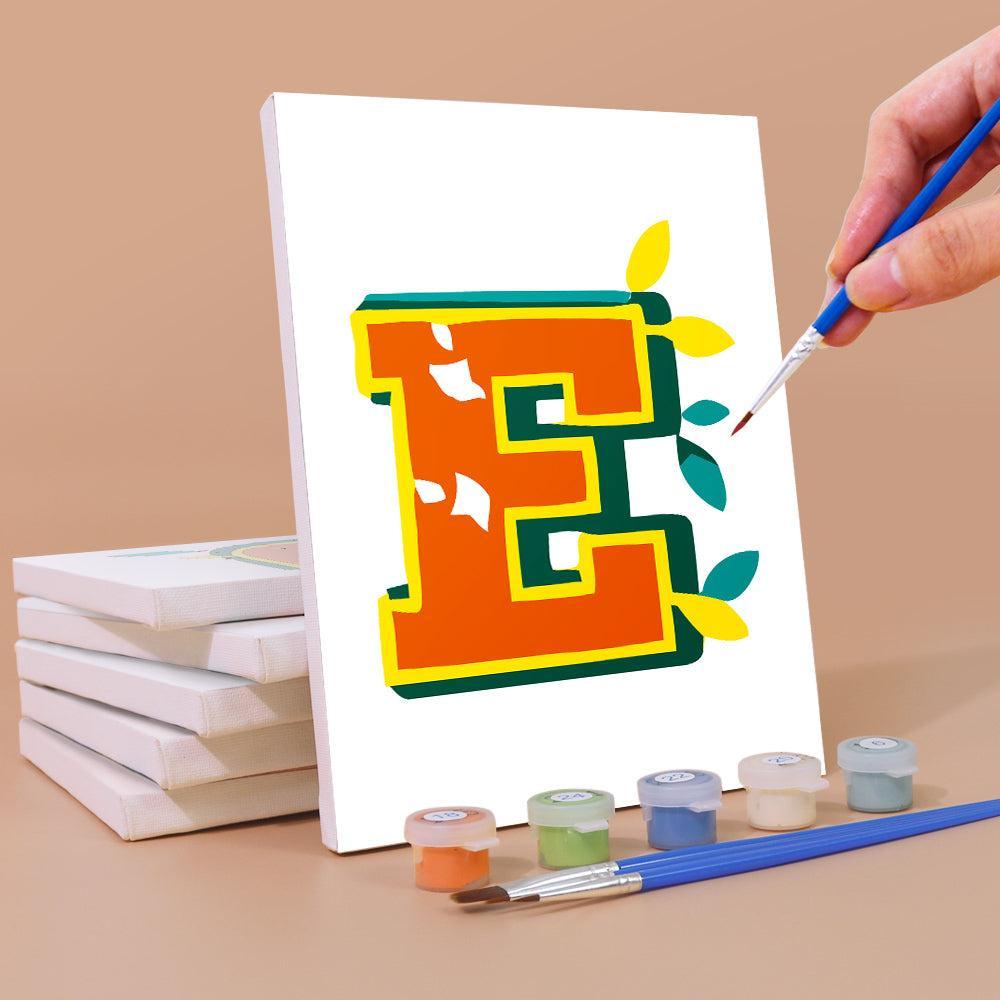 Paint by Numbers – Alphabet Painting Kit | Citrus Garden Letters A–Z