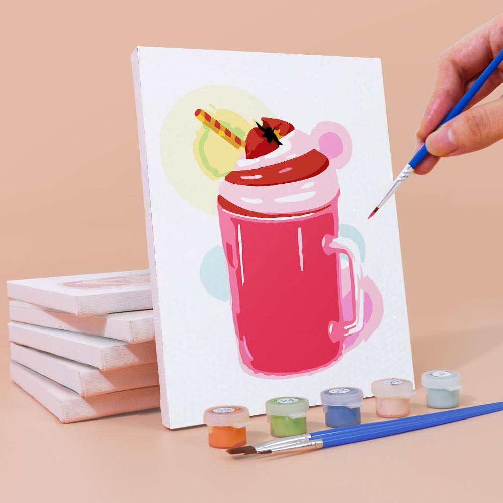 Paint by Numbers – 6 Mini Paintings | Milkshake Set