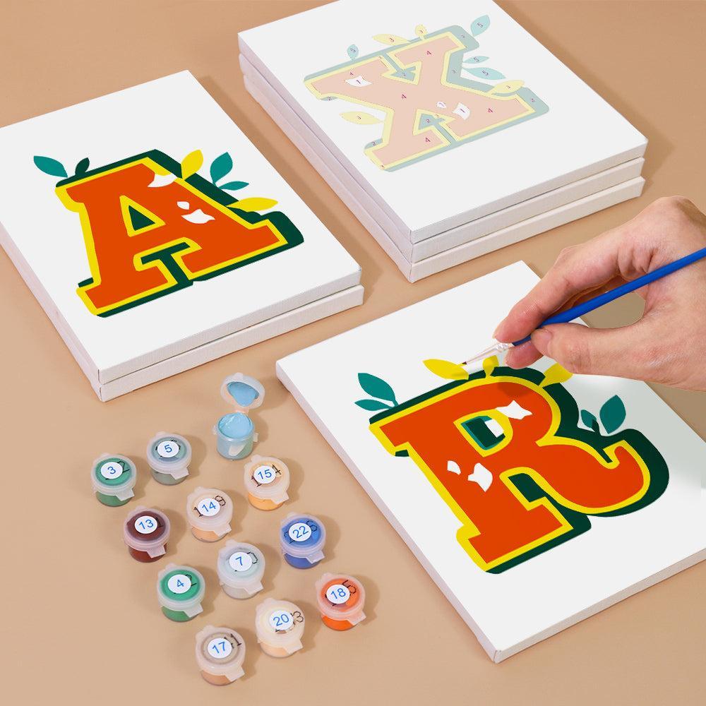 Paint by Numbers – Alphabet Painting Kit | Citrus Garden Letters A–Z