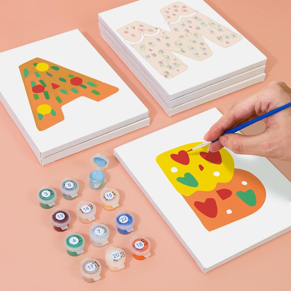 Paint by Numbers – Alphabet Painting Kit | Gingerbread Holiday Letters A–Z