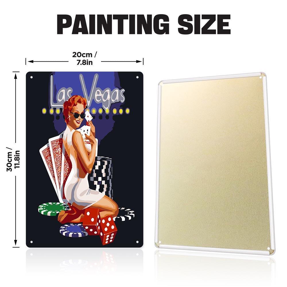 Paint by Numbers – Vintage Casino Art | Las Vegas Lady