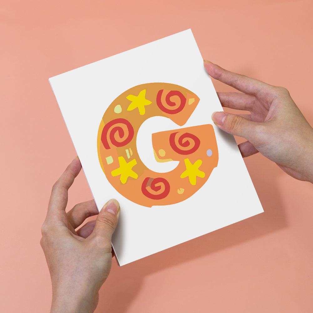 Paint by Numbers – Alphabet Painting Kit | Gingerbread Holiday Letters A–Z