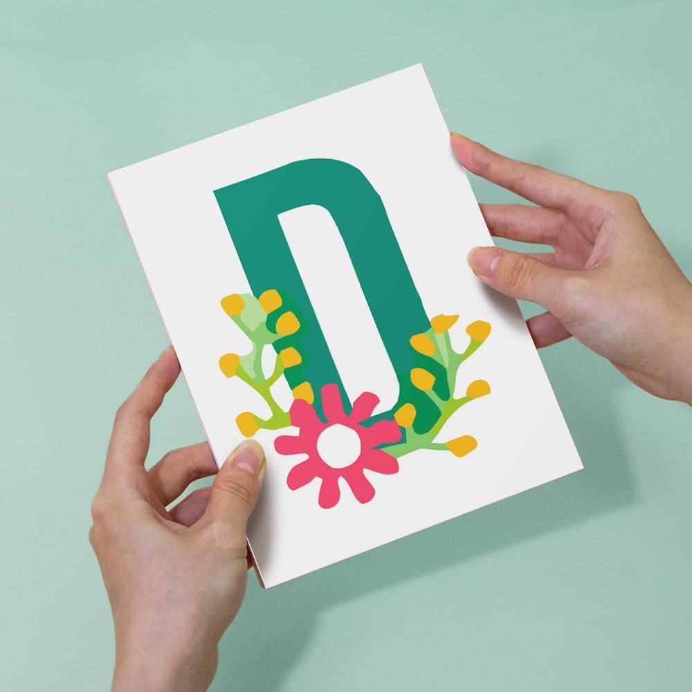 Paint by Numbers – Alphabet Painting Kit | Botanical Bloom Letters A–Z
