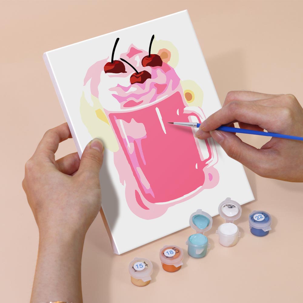Paint by Numbers – 6 Mini Paintings | Milkshake Set