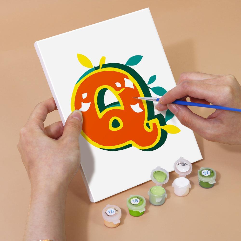 Paint by Numbers – Alphabet Painting Kit | Citrus Garden Letters A–Z