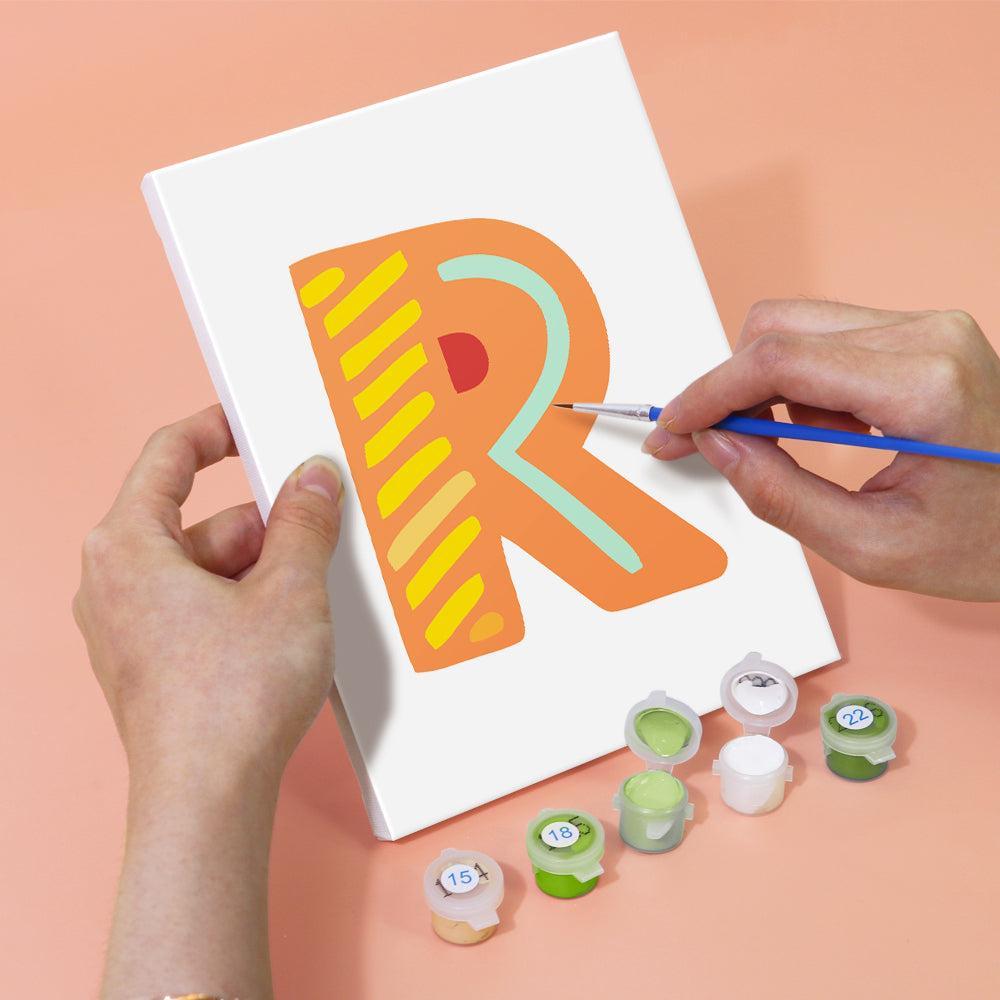 Paint by Numbers – Alphabet Painting Kit | Gingerbread Holiday Letters A–Z