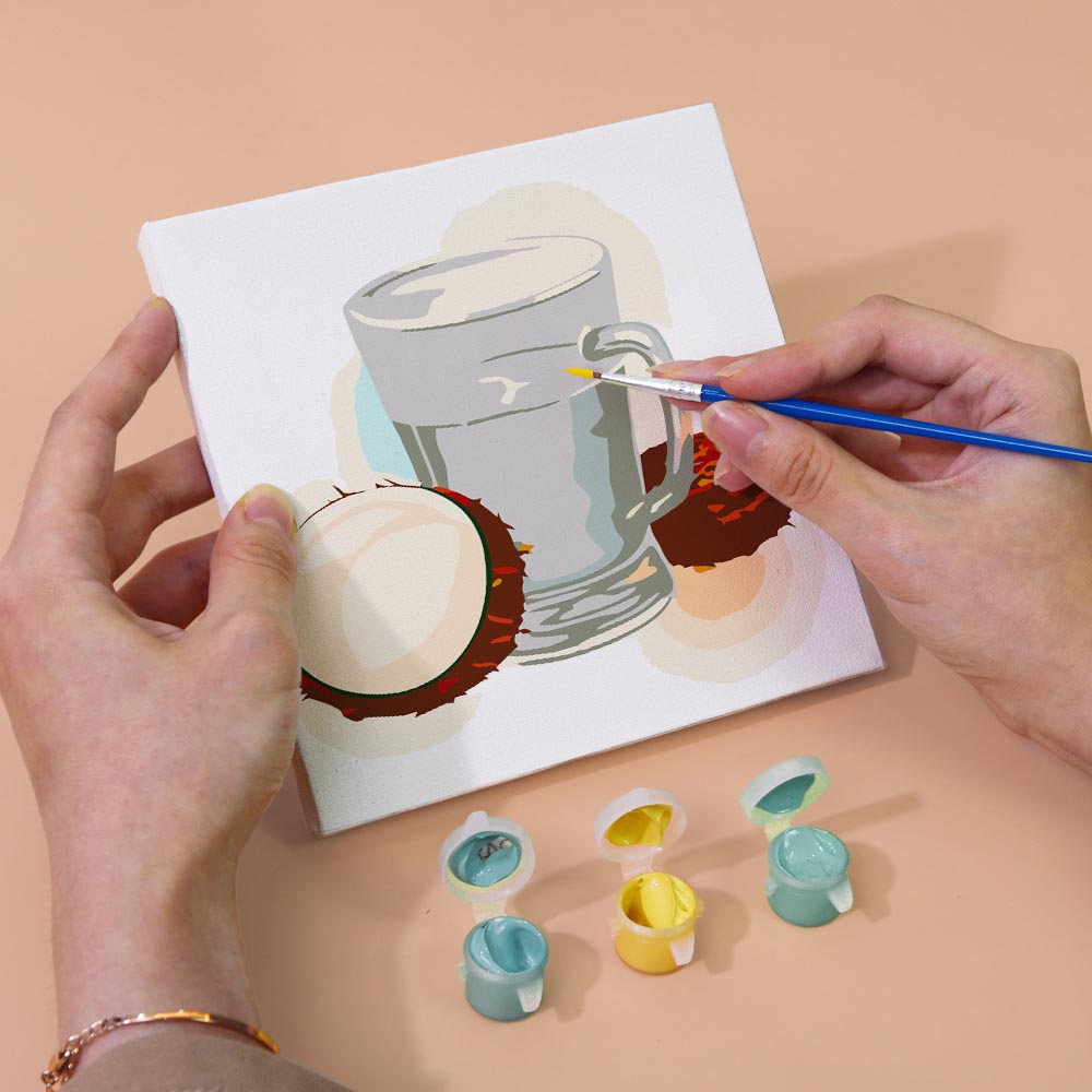 Paint by Numbers – 6 Mini Paintings | Natural Fruit Juice Set