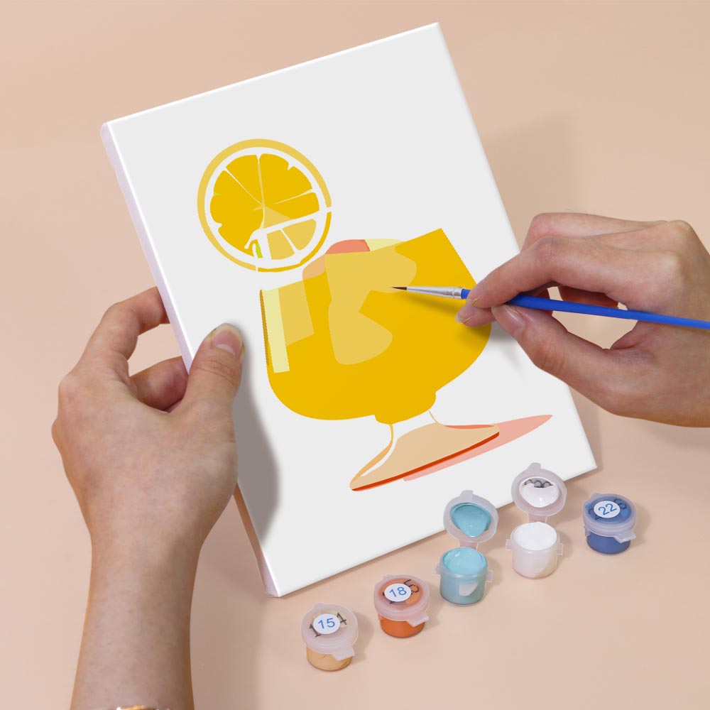 Paint by Numbers – 6 Mini Paintings | Refreshing Summer Cocktails Set