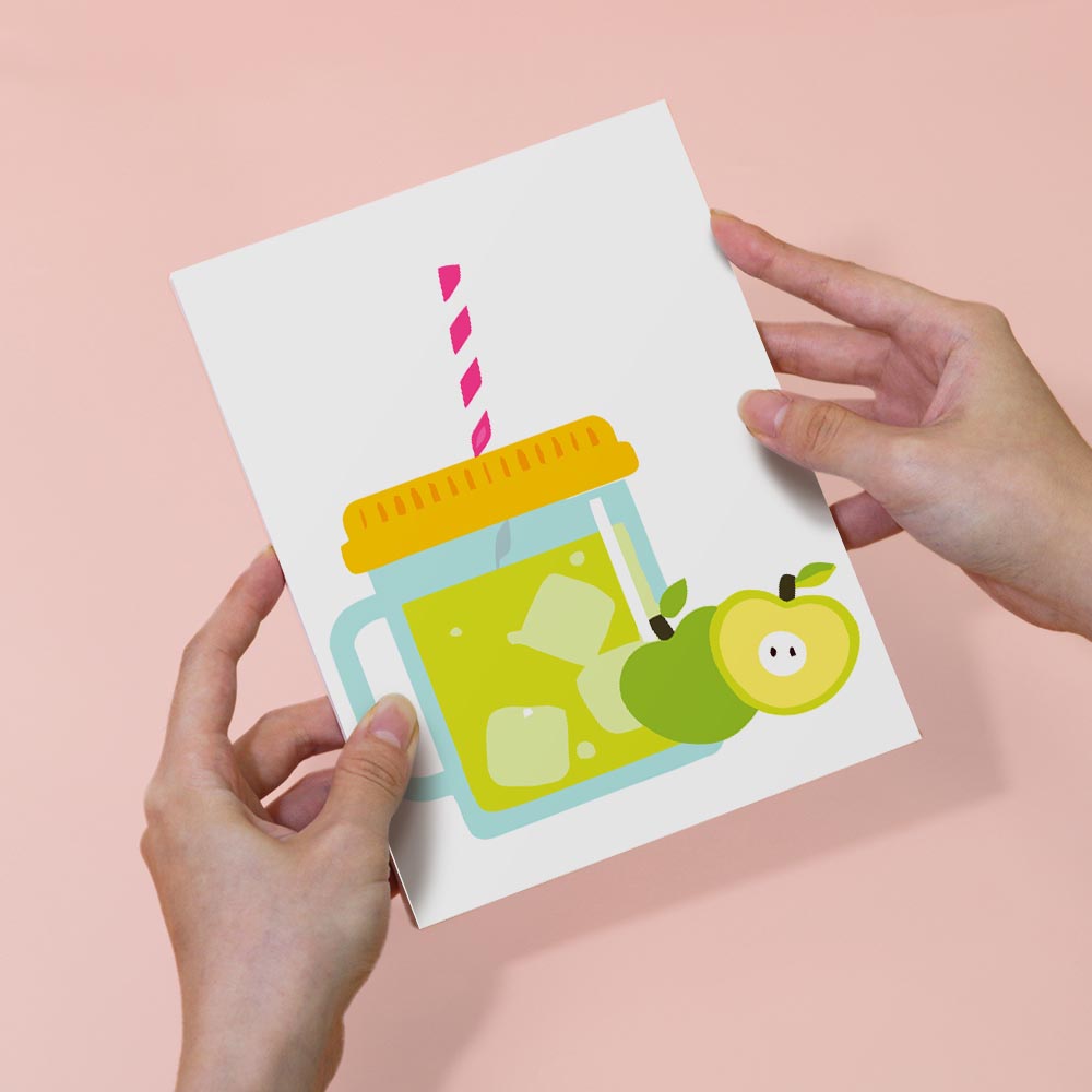 Paint by Numbers – 6 Mini Paintings | Cute Fruit Juice Mugs Set