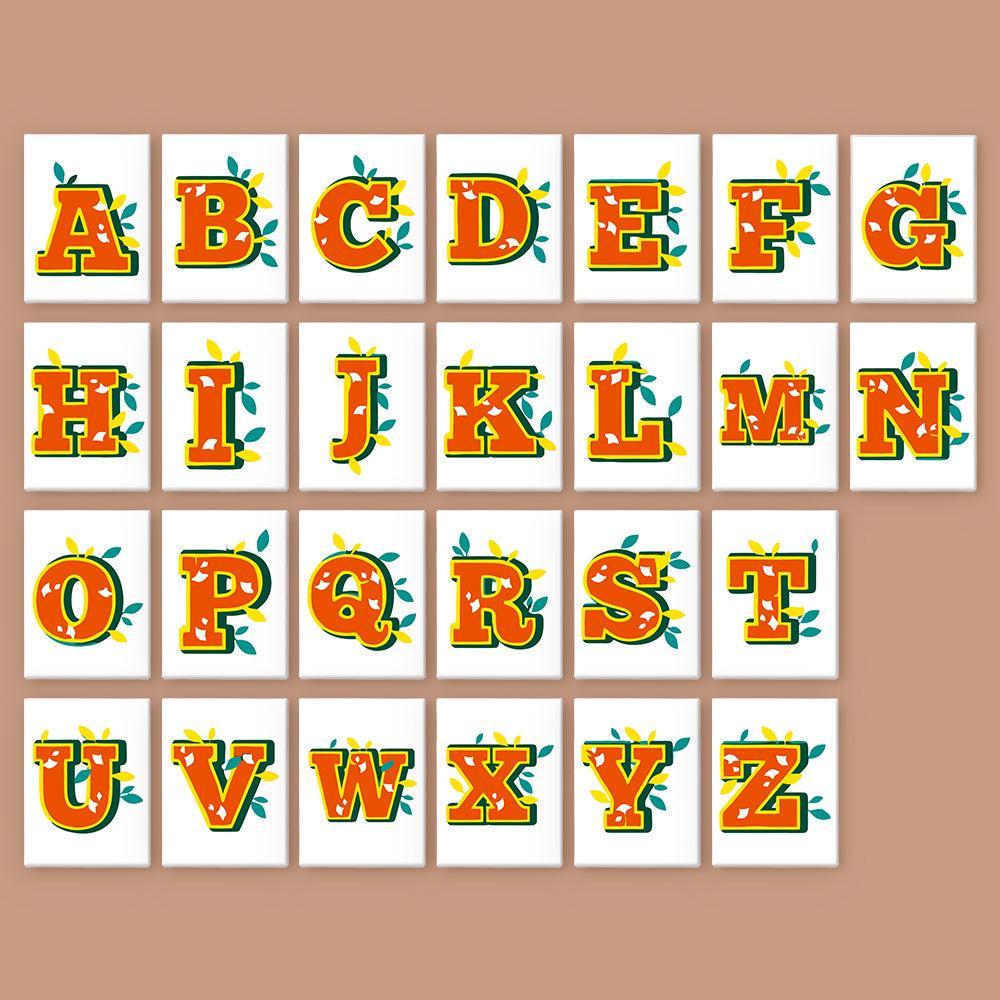 Paint by Numbers – Alphabet Painting Kit | Citrus Garden Letters A–Z