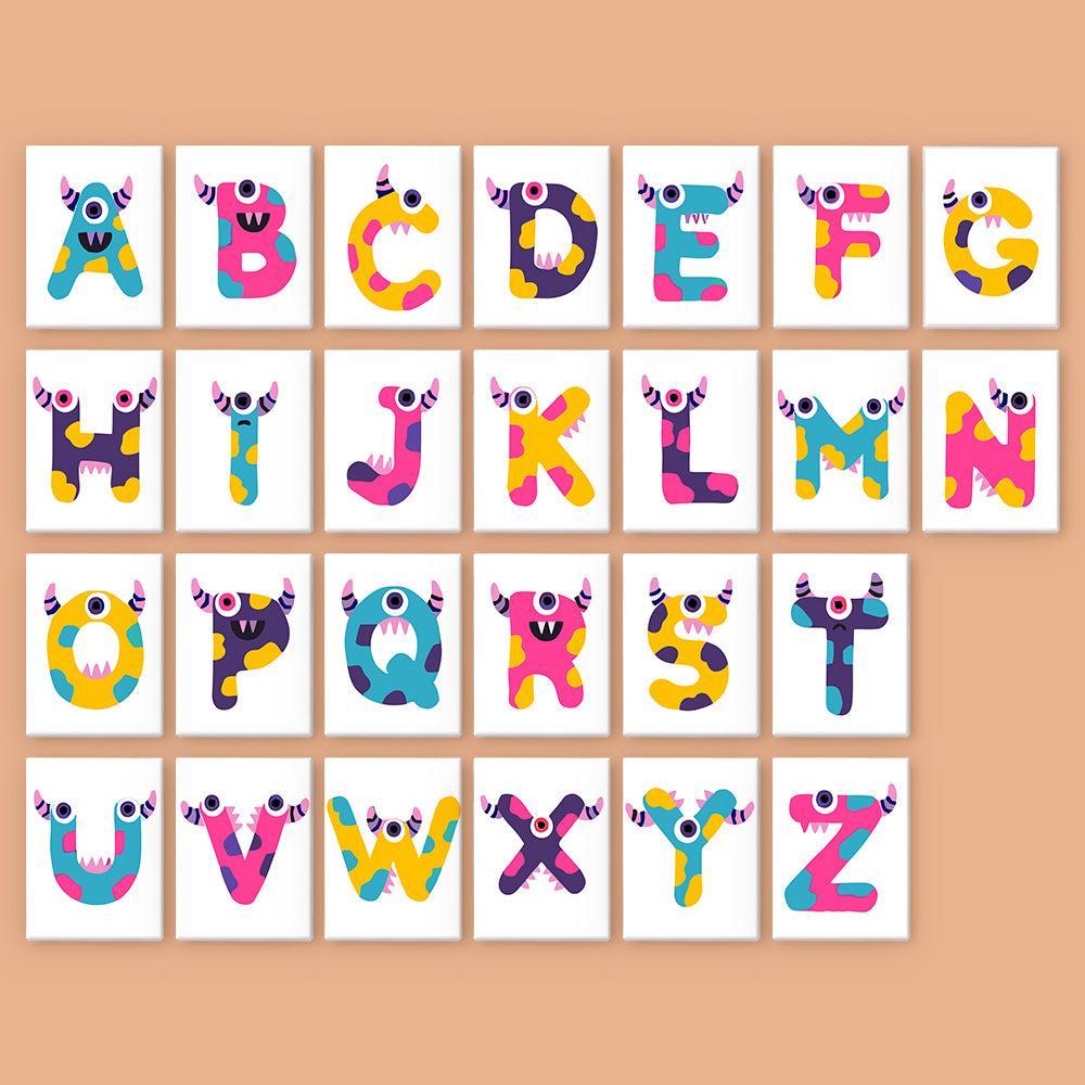 Paint by Numbers – Alphabet Painting Kit | Color Pop Monster Letters A–Z