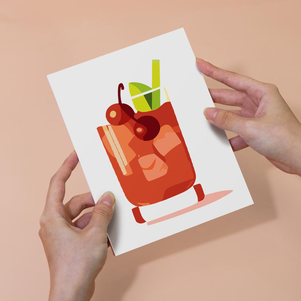 Paint by Numbers – 6 Mini Paintings | Refreshing Summer Cocktails Set