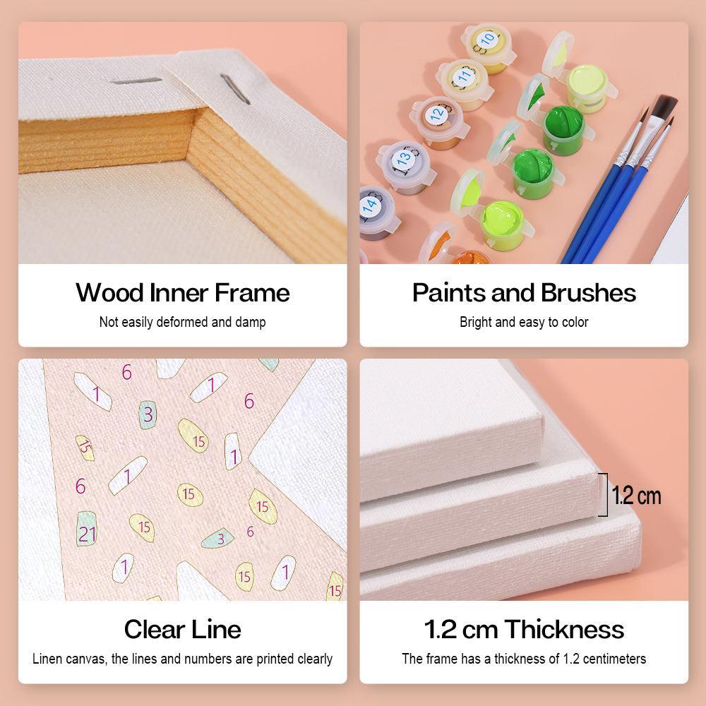 Paint by Numbers – Alphabet Painting Kit | Gingerbread Holiday Letters A–Z