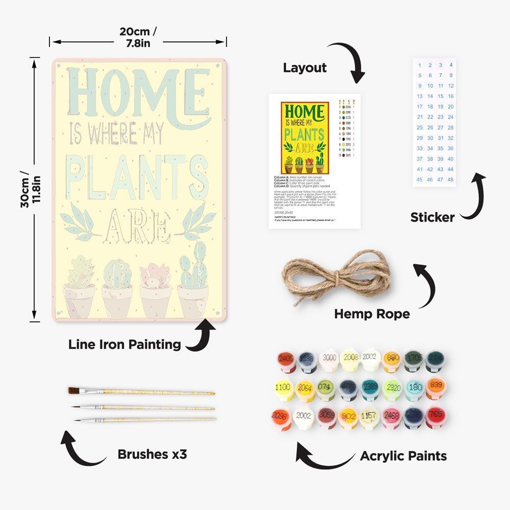 Paint by Numbers – Botanical Wall Art | Home Is Where My Plants Are