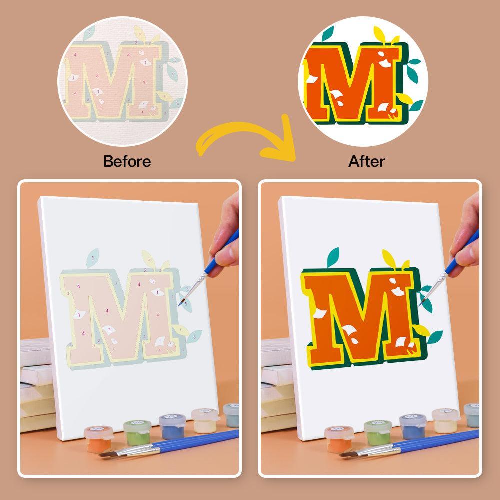 Paint by Numbers – Alphabet Painting Kit | Citrus Garden Letters A–Z