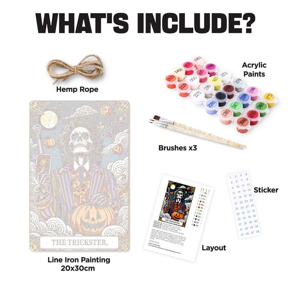 Paint by Numbers – Halloween Skeleton Art | The Trickster Night