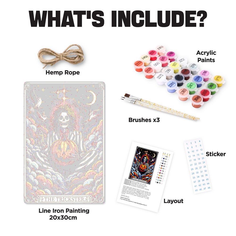 Paint by Numbers – Halloween Skeleton Art | The Trickster Moon