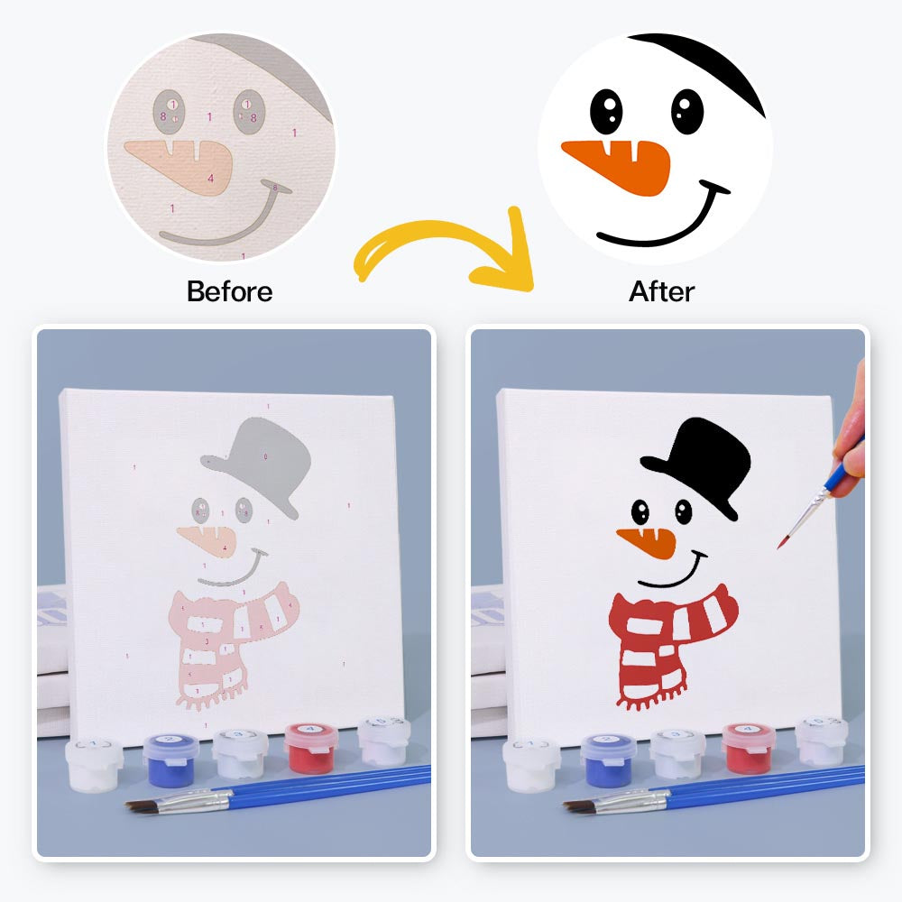 Paint by Numbers – 4 Mini Paintings | Christmas Edition