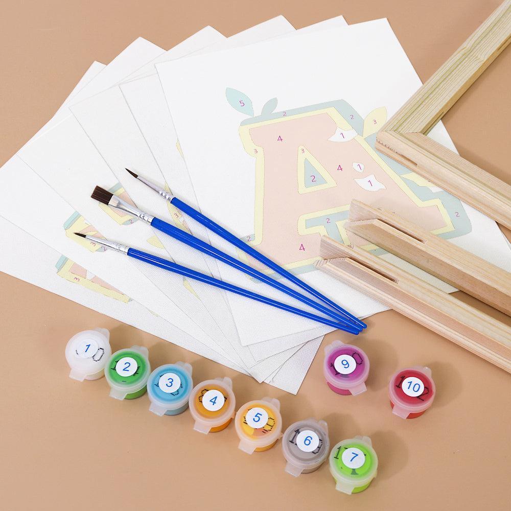 Paint by Numbers – Alphabet Painting Kit | Citrus Garden Letters A–Z