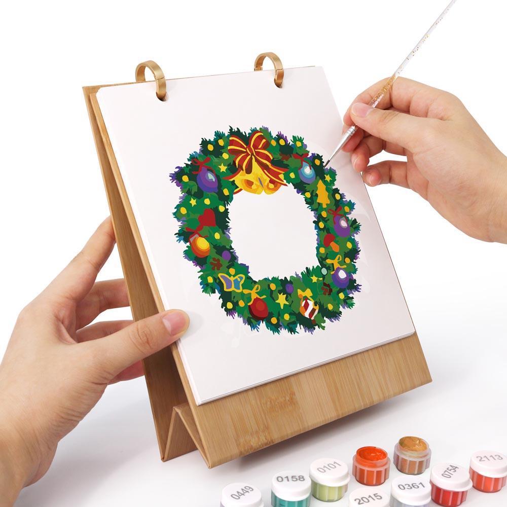 Paint by Numbers - 2026 Desk Calendar - Christmas Cheer