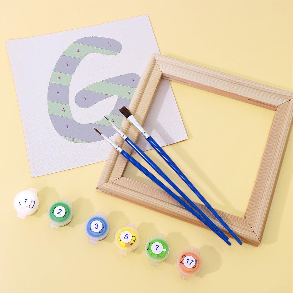 Paint by Numbers β Alphabet Painting Kit | A to Z Jungle Stripes & Dots