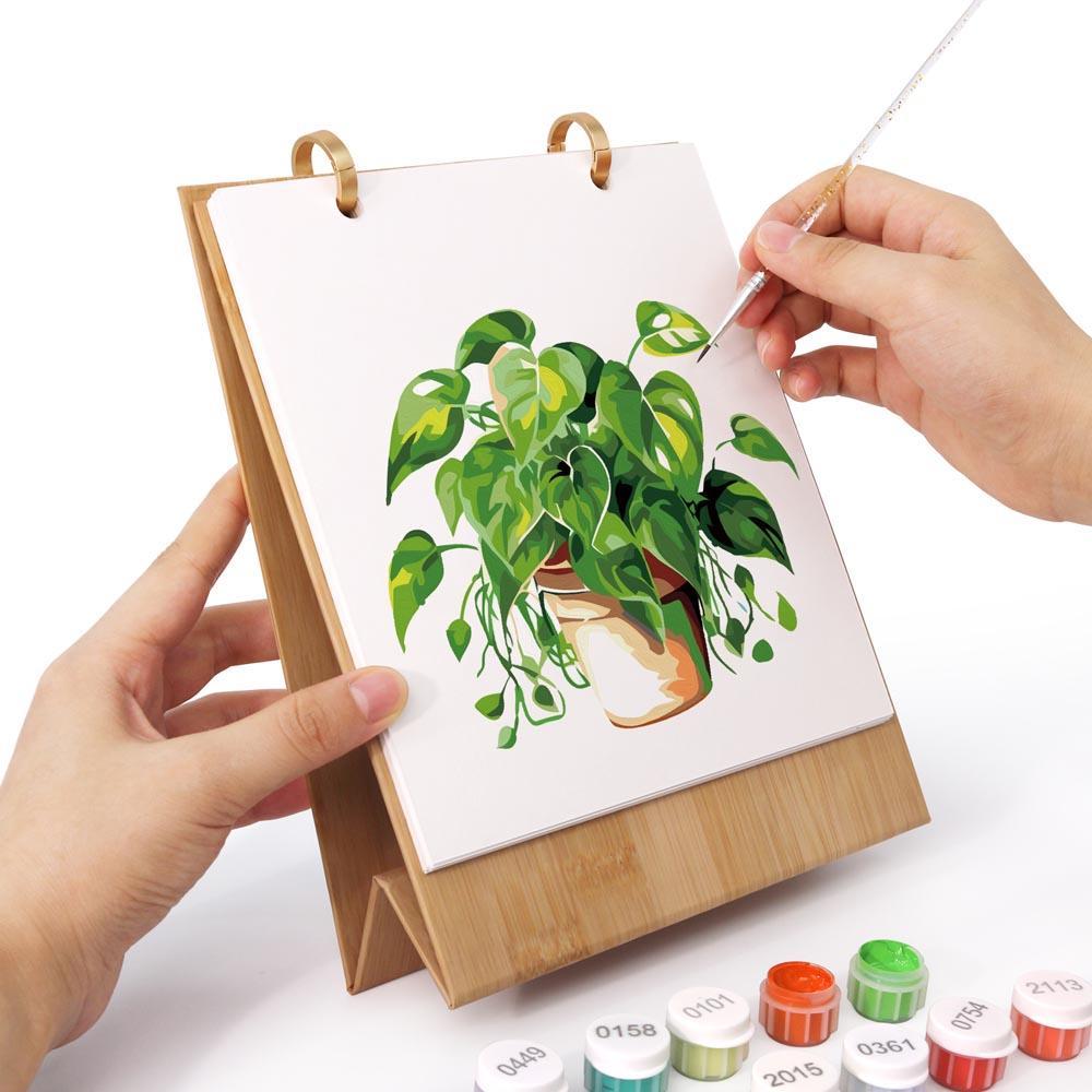 Paint by Numbers - 2026 Desk Calendar - Houseplant Haven