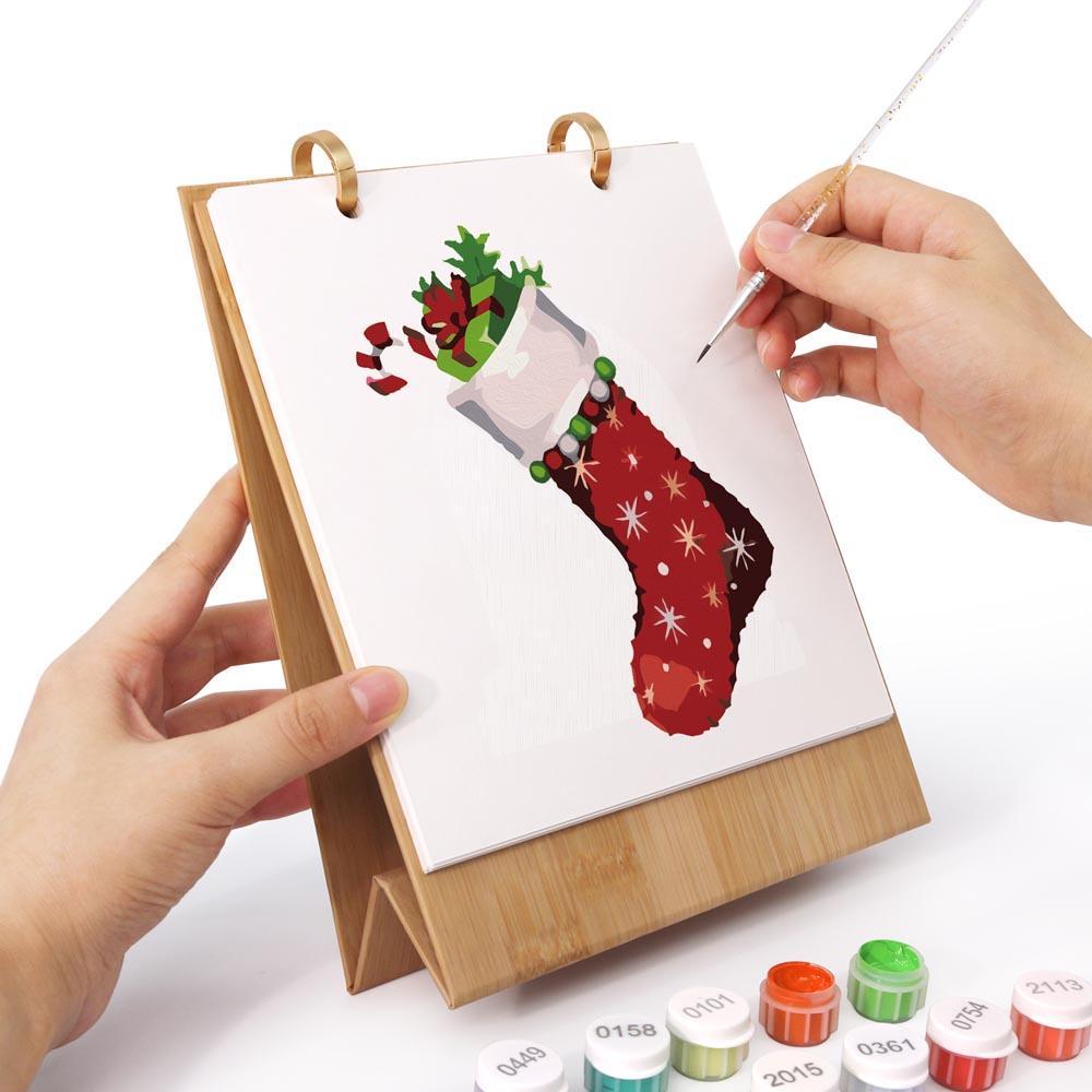Paint by Numbers - 2026 Desk Calendar - Christmas Time