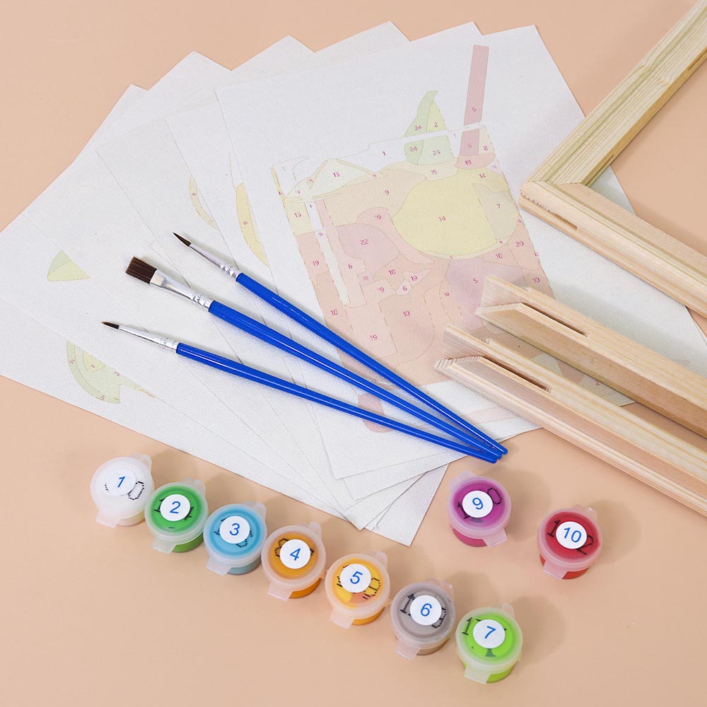 Paint by Numbers – 6 Mini Paintings | Refreshing Summer Cocktails Set