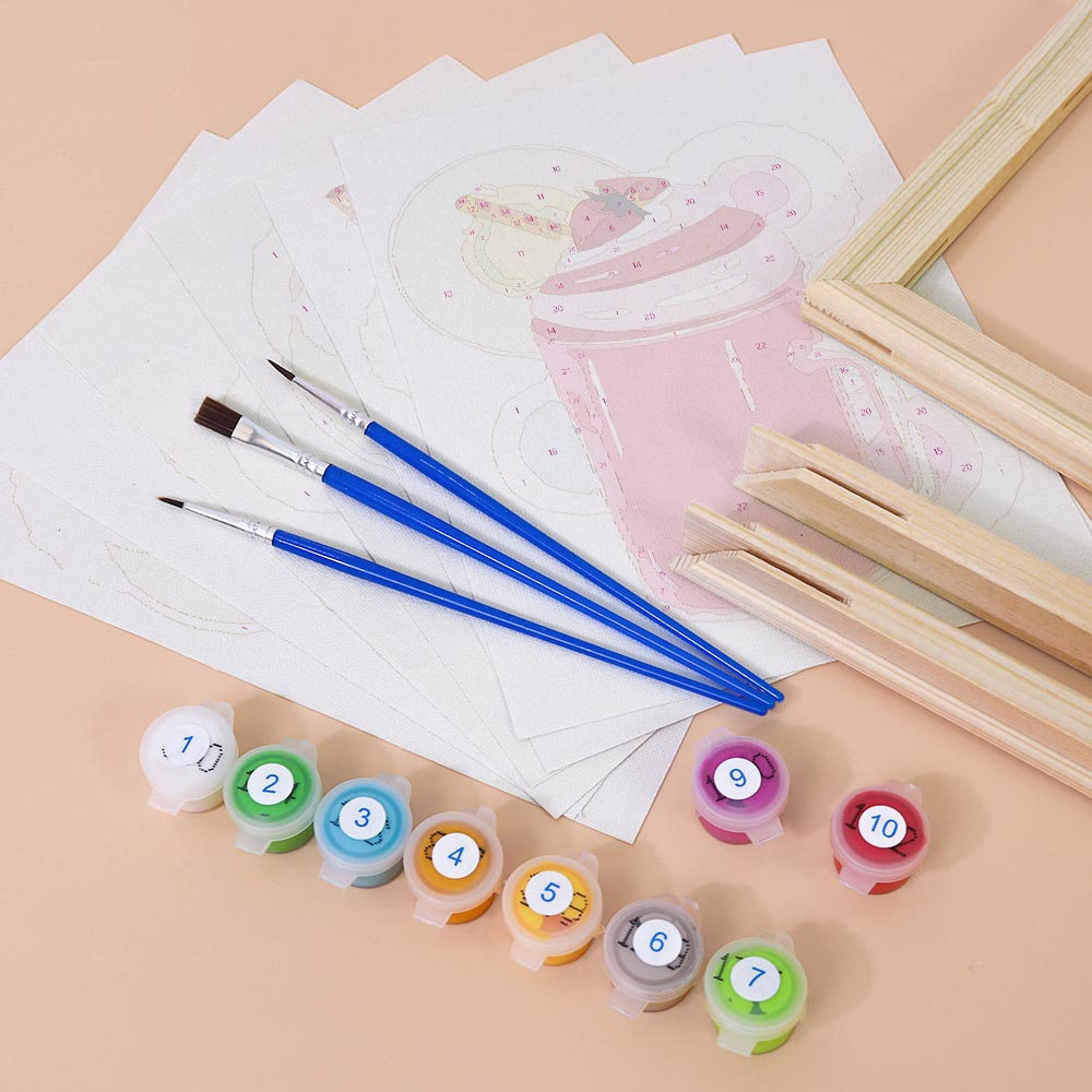 Paint by Numbers – 6 Mini Paintings | Milkshake Set