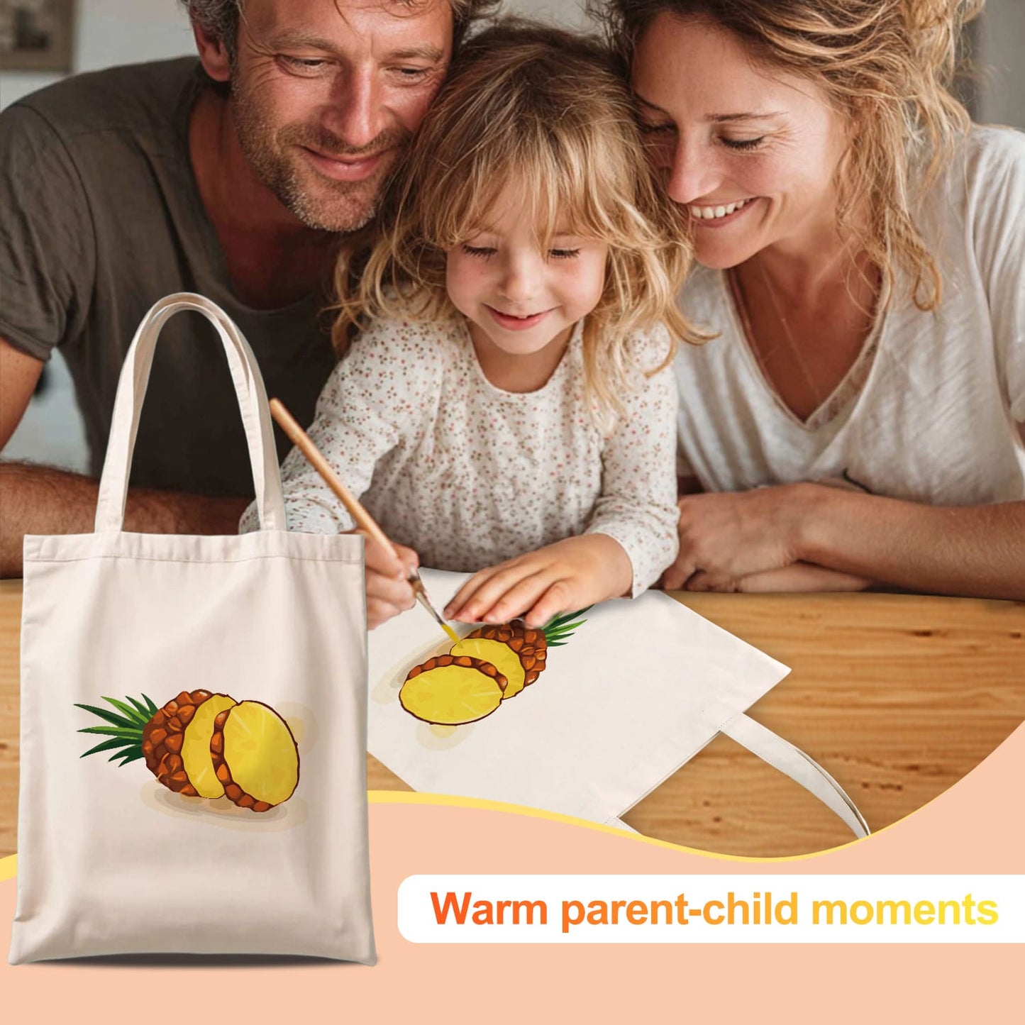 Paint by Numbers - DIY Totebag | Pineapple Twist