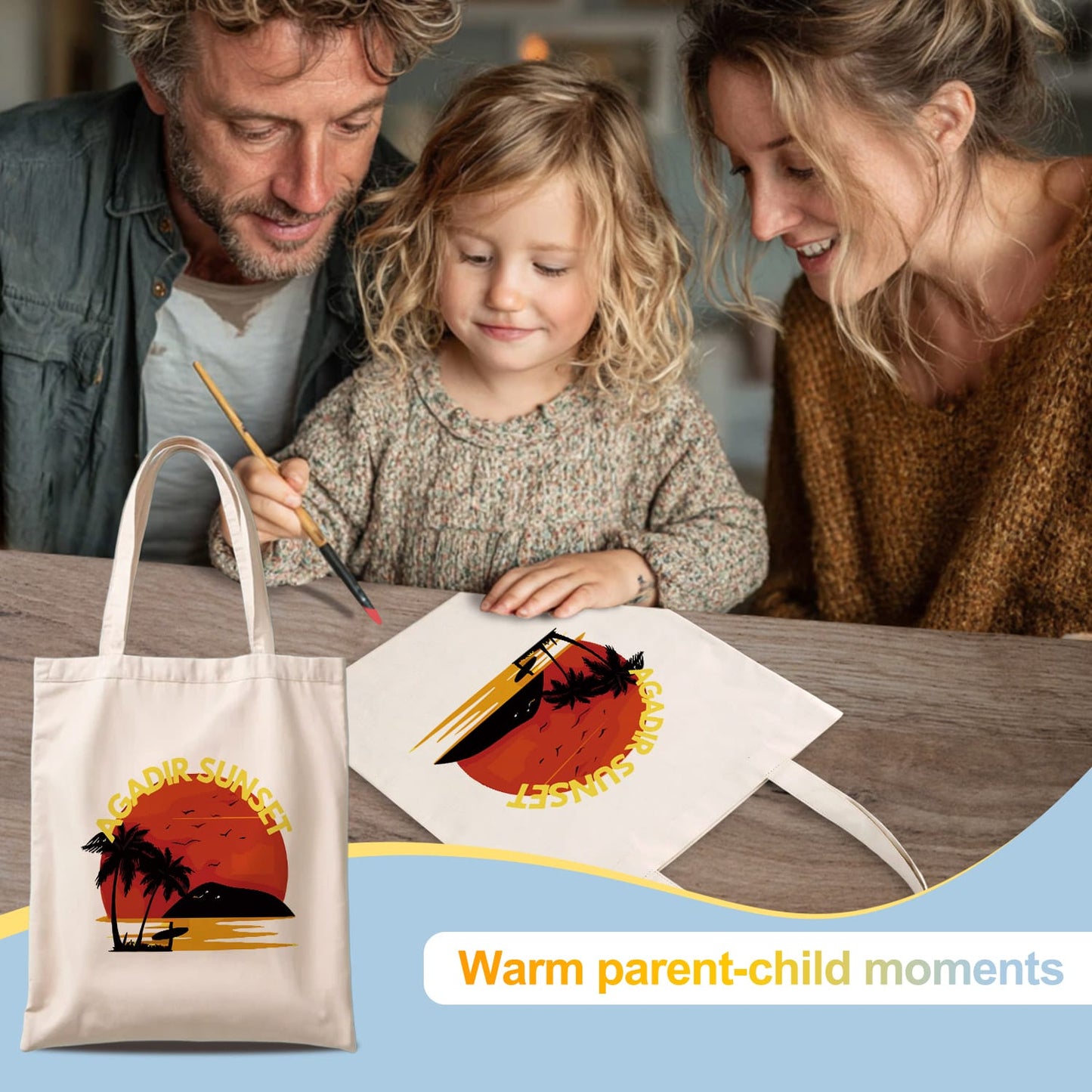 Paint by Numbers - DIY Totebag | Gadir Sunset