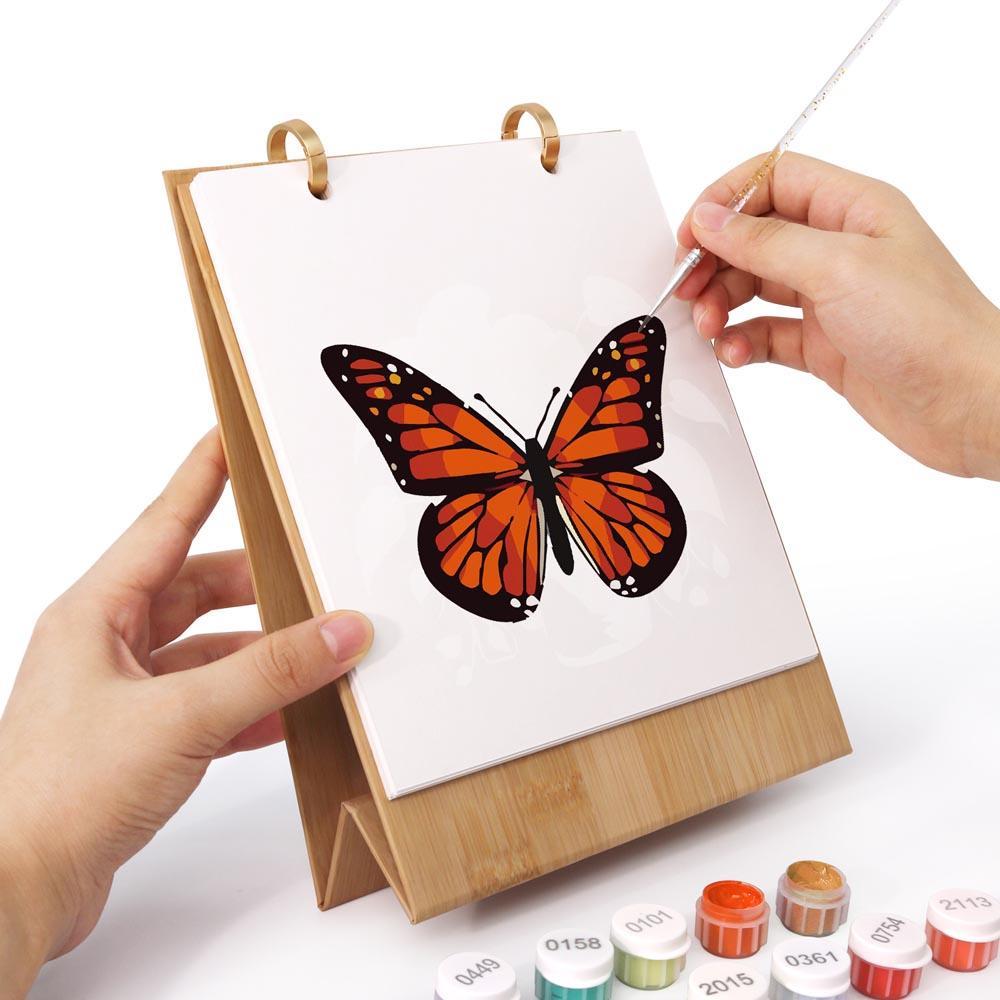 Paint by Numbers - 2026 Desk Calendar - Butterfly Collection