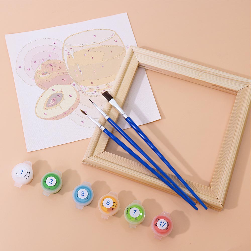 Paint by Numbers – 6 Mini Paintings | Natural Fruit Juice Set