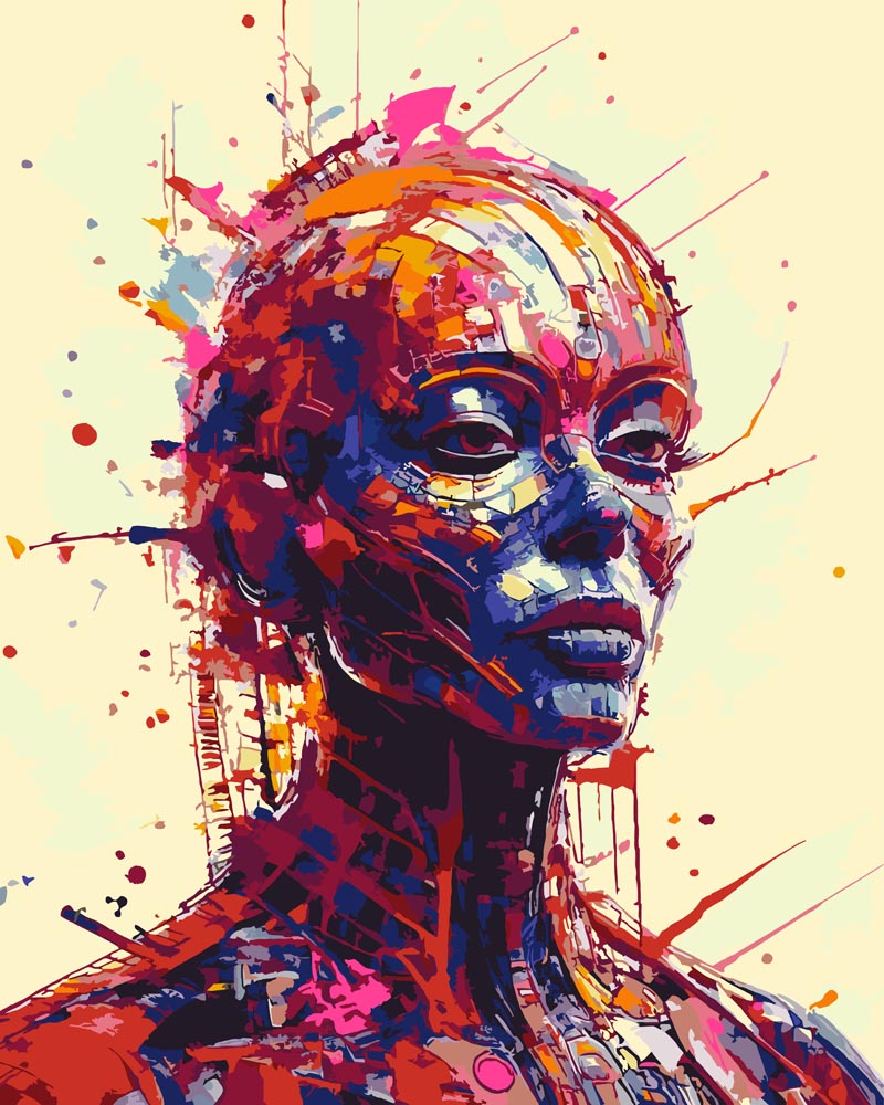 Paint By Numbers - Android C 255 - by Guenter Puschmann