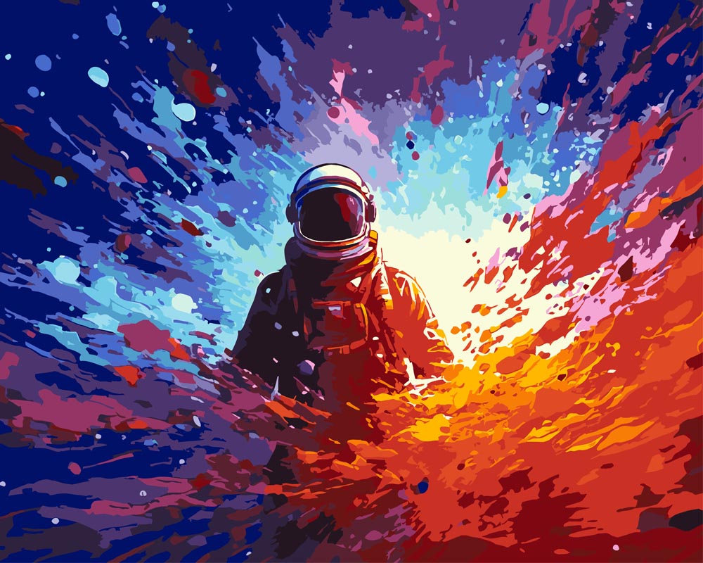 Paint By Numbers - Color Burst 17 - by Guenter Puschmann