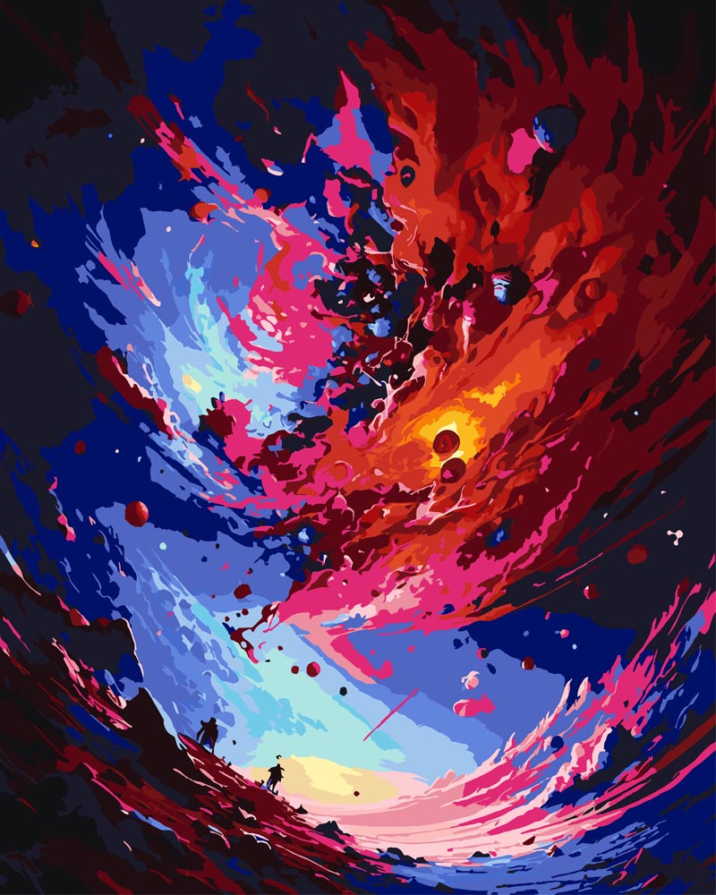 Paint By Numbers - Color Burst 25 - by Guenter Puschmann