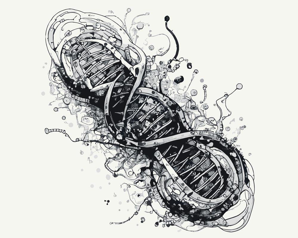 Paint By Numbers - DNA Seriea A 0167 - by Guenter Puschmann