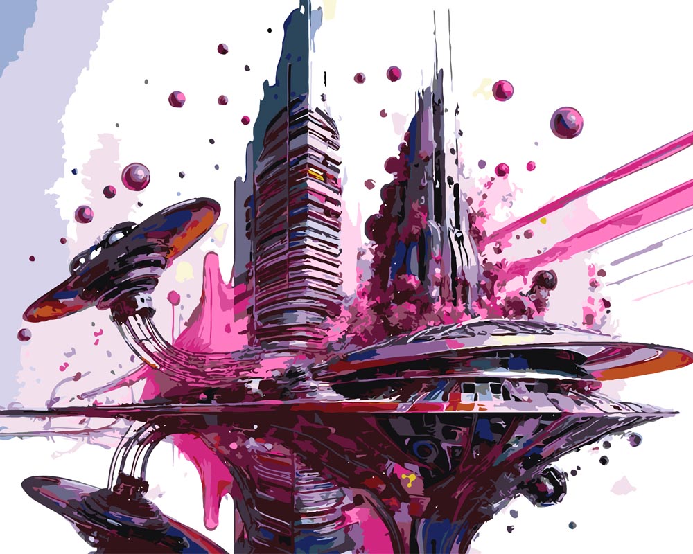 Paint By Numbers - Landscape B 0186 - by Guenter Puschmann