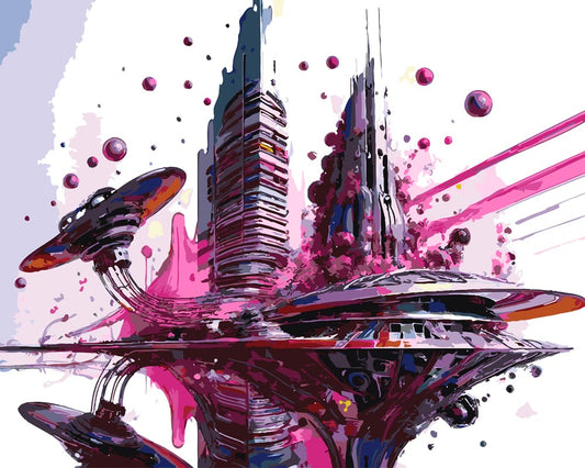 Paint By Numbers - Landscape B 0186 - by Guenter Puschmann