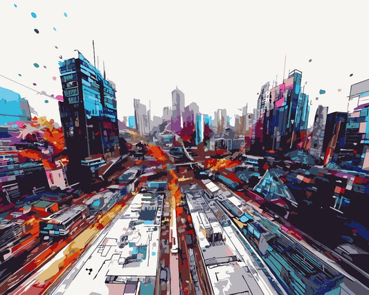 Paint By Numbers - Landscape B 0266 - by Guenter Puschmann