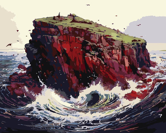 Paint By Numbers - Landscape B 0333 - by Guenter Puschmann