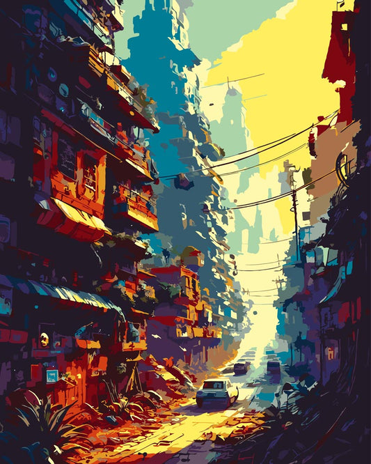 Paint By Numbers - Landscape D 238 - by Guenter Puschmann