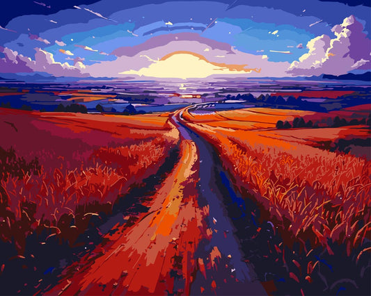 Paint By Numbers - Landscape E 066 - by Guenter Puschmann