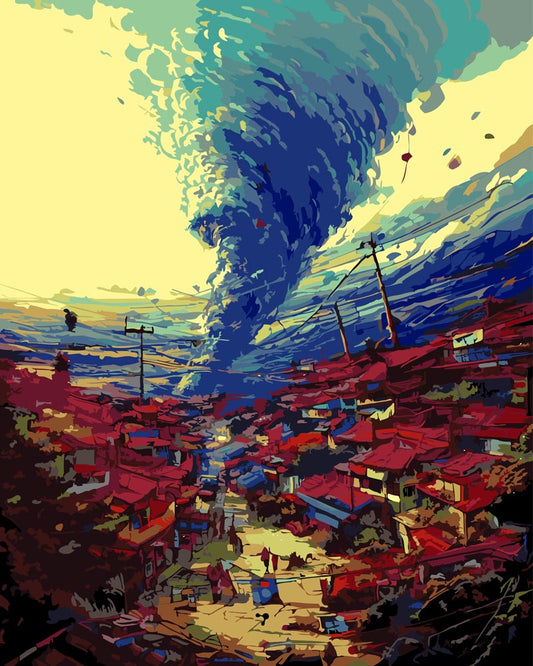 Paint By Numbers - Landscape Hurricane - by Guenter Puschmann